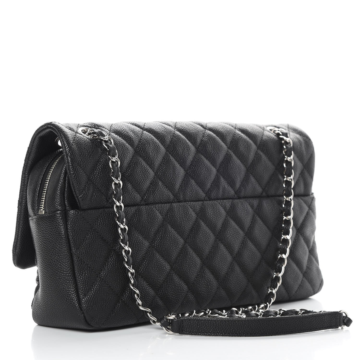 Chanel Caviar Quilted Jumbo Easy Flap Black 3 of 10