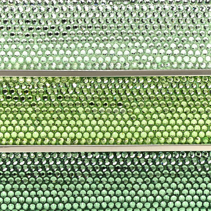 Judith Leiber Swarovski Crystal Minaudiere Clutch Green 6 of 8
