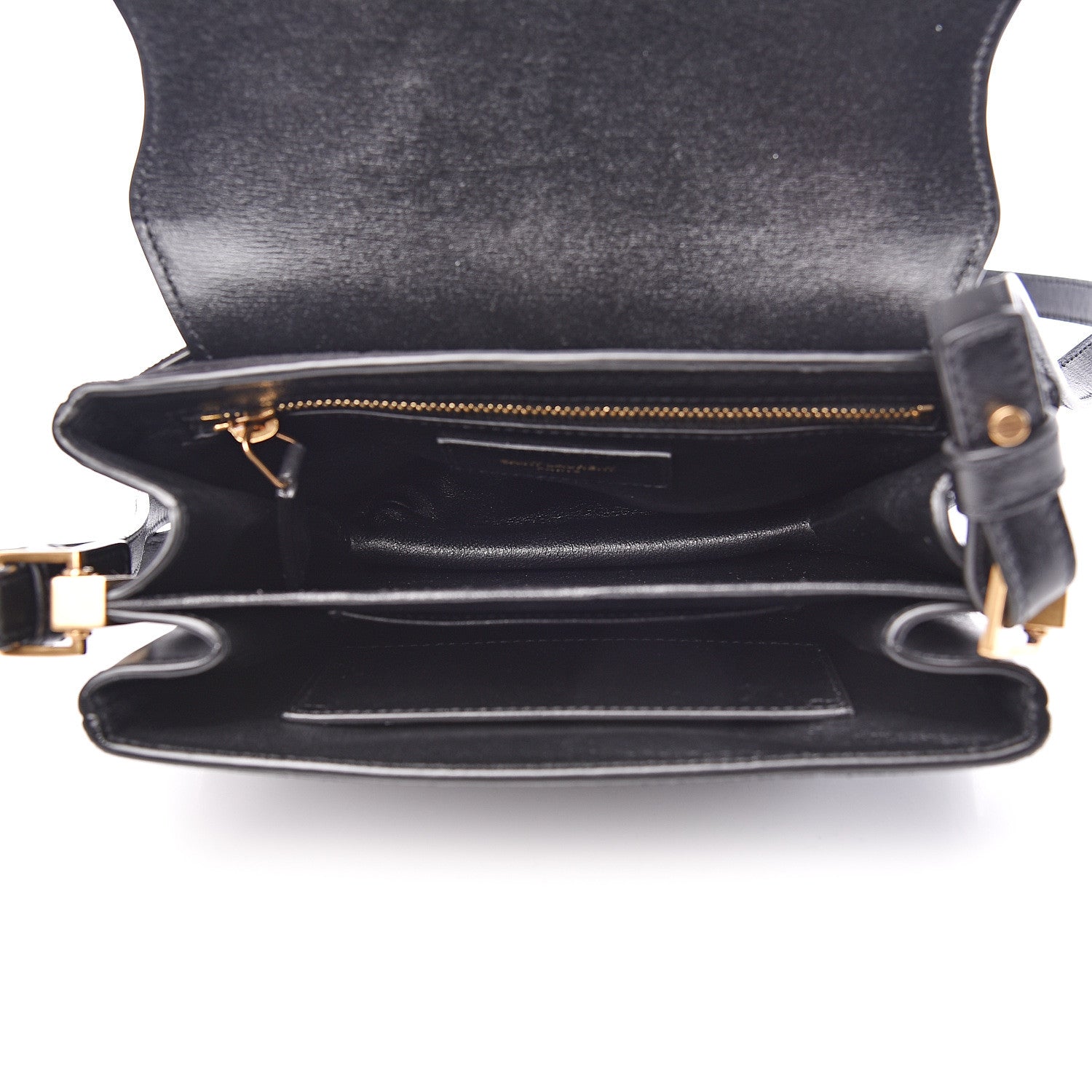 Saint Laurent Suede All-Over Monogram Small Le Monogramme Satchel Black 4 of 10