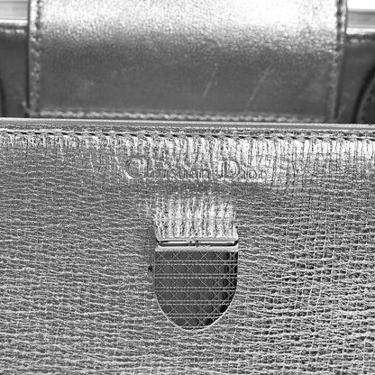 Christian Dior Metallic Grained Calfskin Mini Diorever Flap Silver 8 of 10