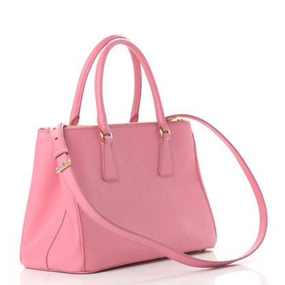 Prada Saffiano Small Galleria Double Zip Tote Petalo 3 of 15
