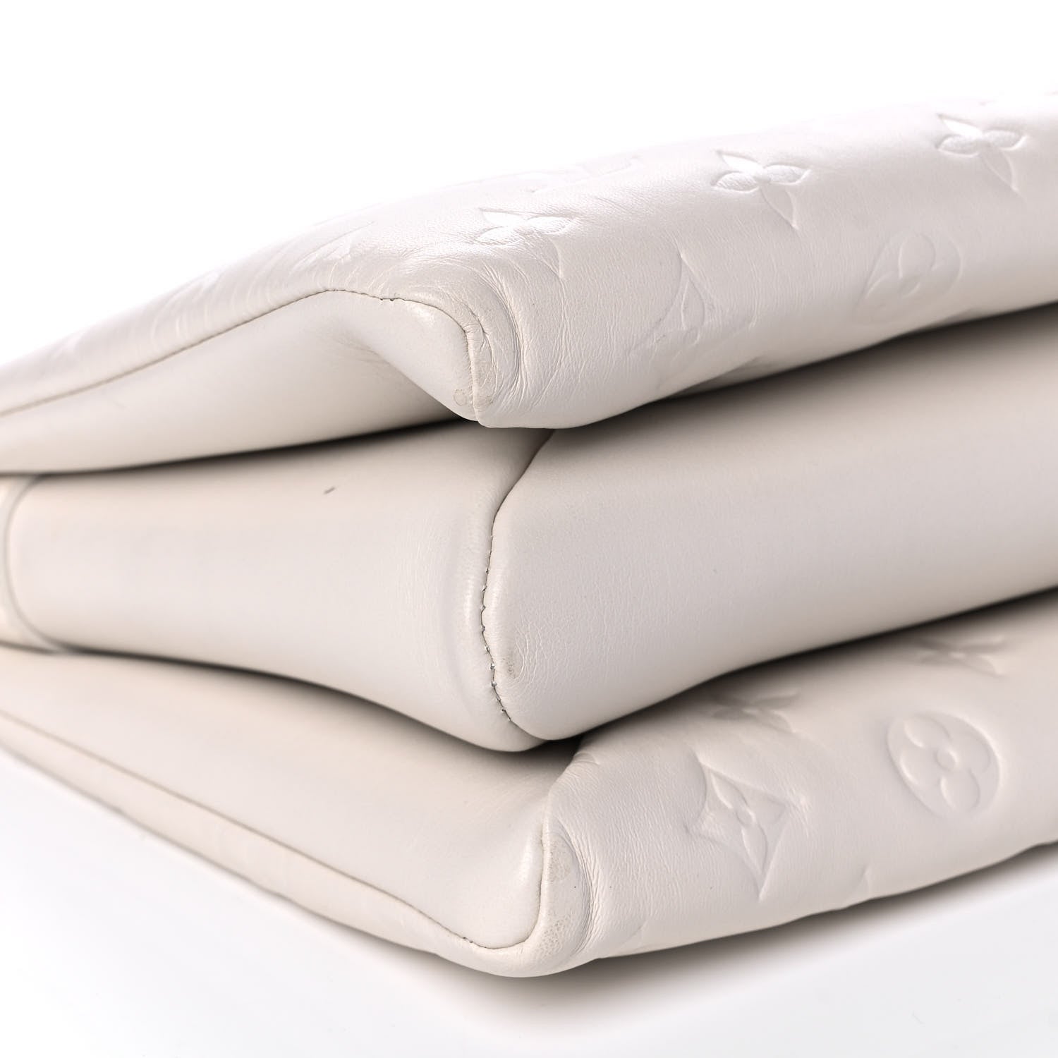 Louis Vuitton Lambskin Embossed Monogram Coussin PM Beige Cream 8 of 10