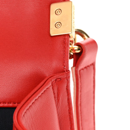 Chanel Lambskin Embossed New Medium Boy Cube Flap Red 11 of 21