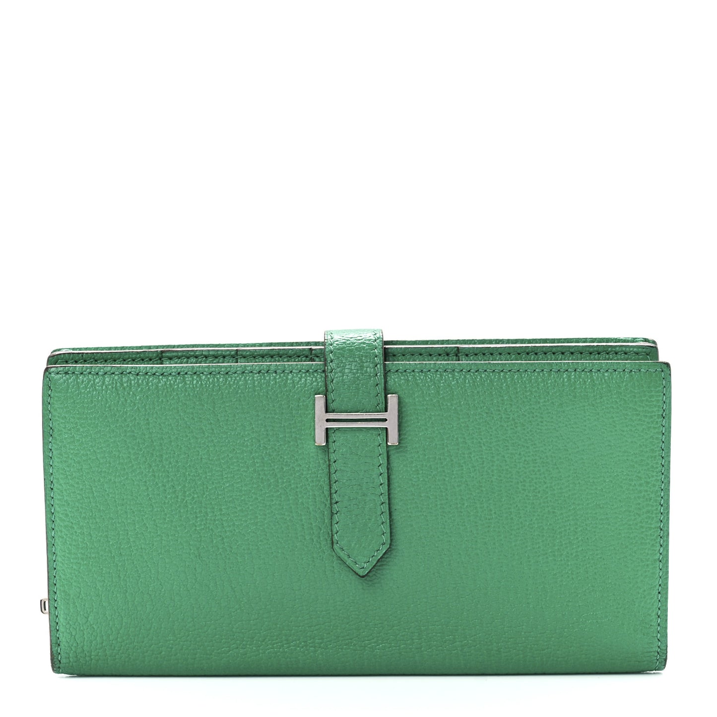 Chevre Mysore Bearn Gusset Wallet Menthe