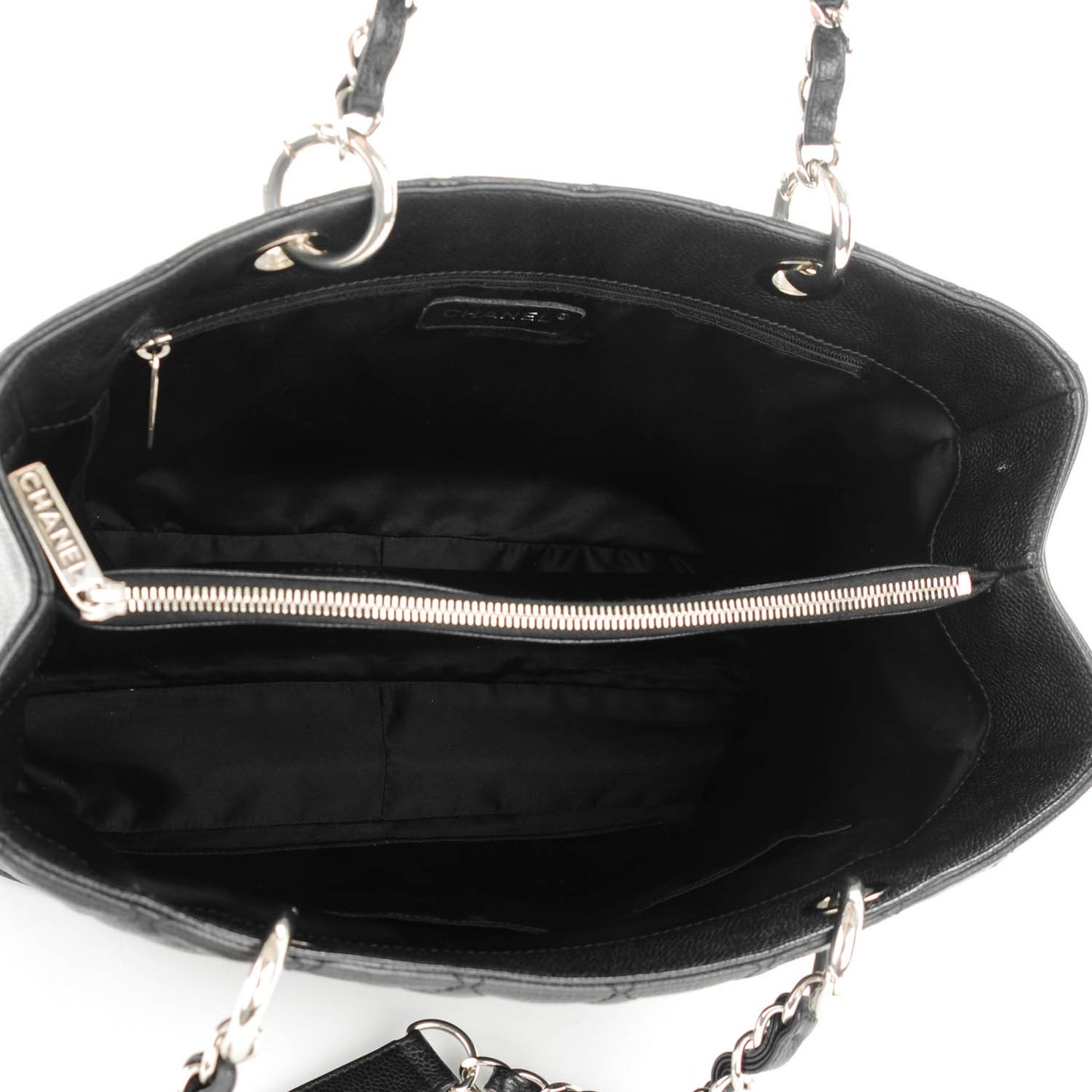 Caviar Quilted Grand Shopping Tote GST Black
