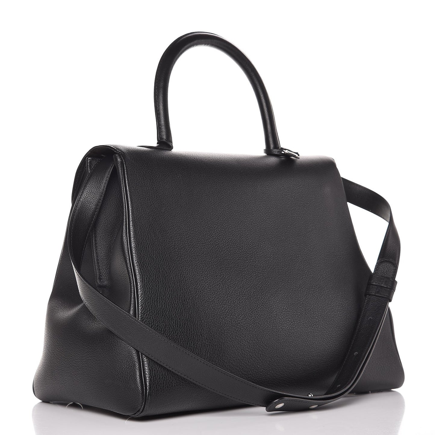 Grained Calfskin GM Brillant Satchel Black