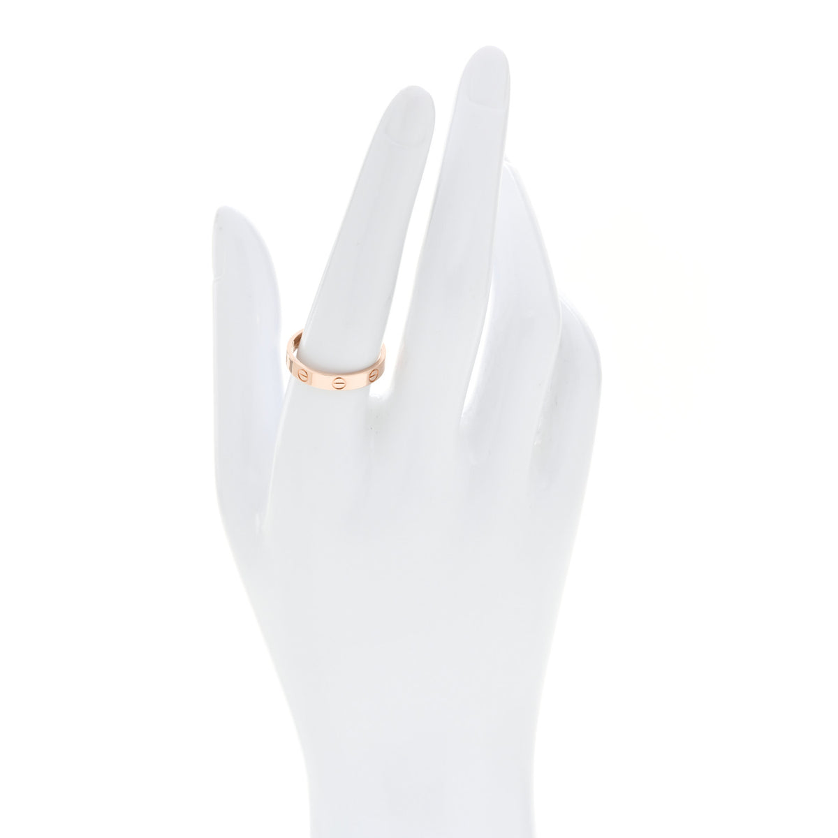 18K Pink Gold 3.5mm LOVE Wedding Band Ring 57 8