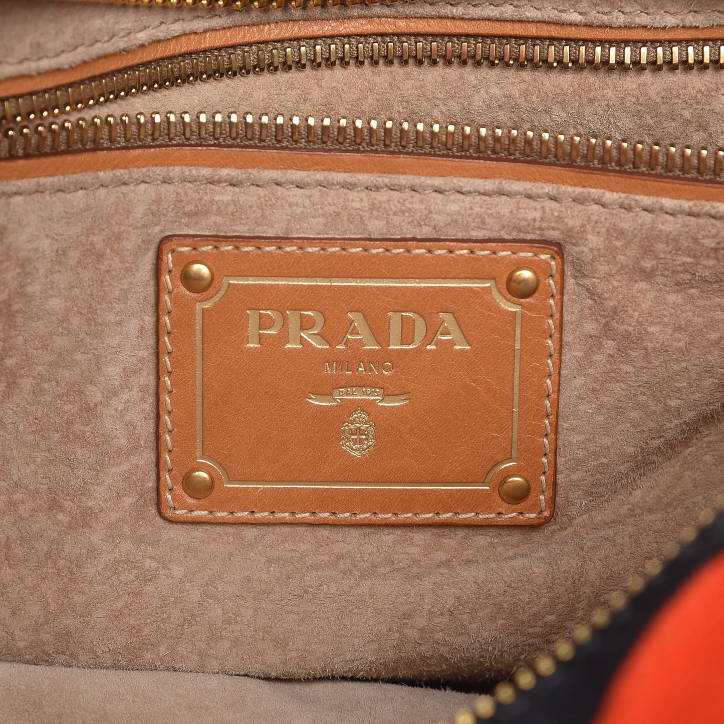 Canapa Striped Tote Arancio