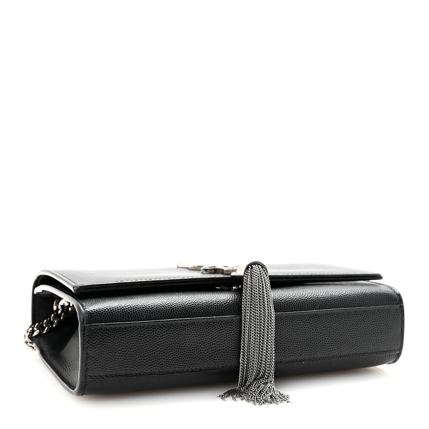 Grain De Poudre Small Classic Monogram Kate Tassel Satchel Black