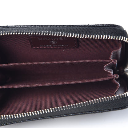 Chanel Caviar Quilted Zip Coin Purse Black 5 of 9