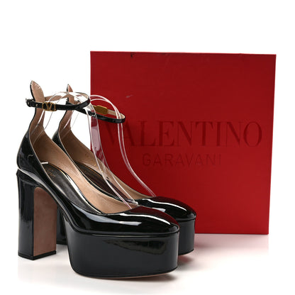 Valentino Garavani Patent Tan-Go 50/120mm Platform Pumps 39 Black 8 of 8