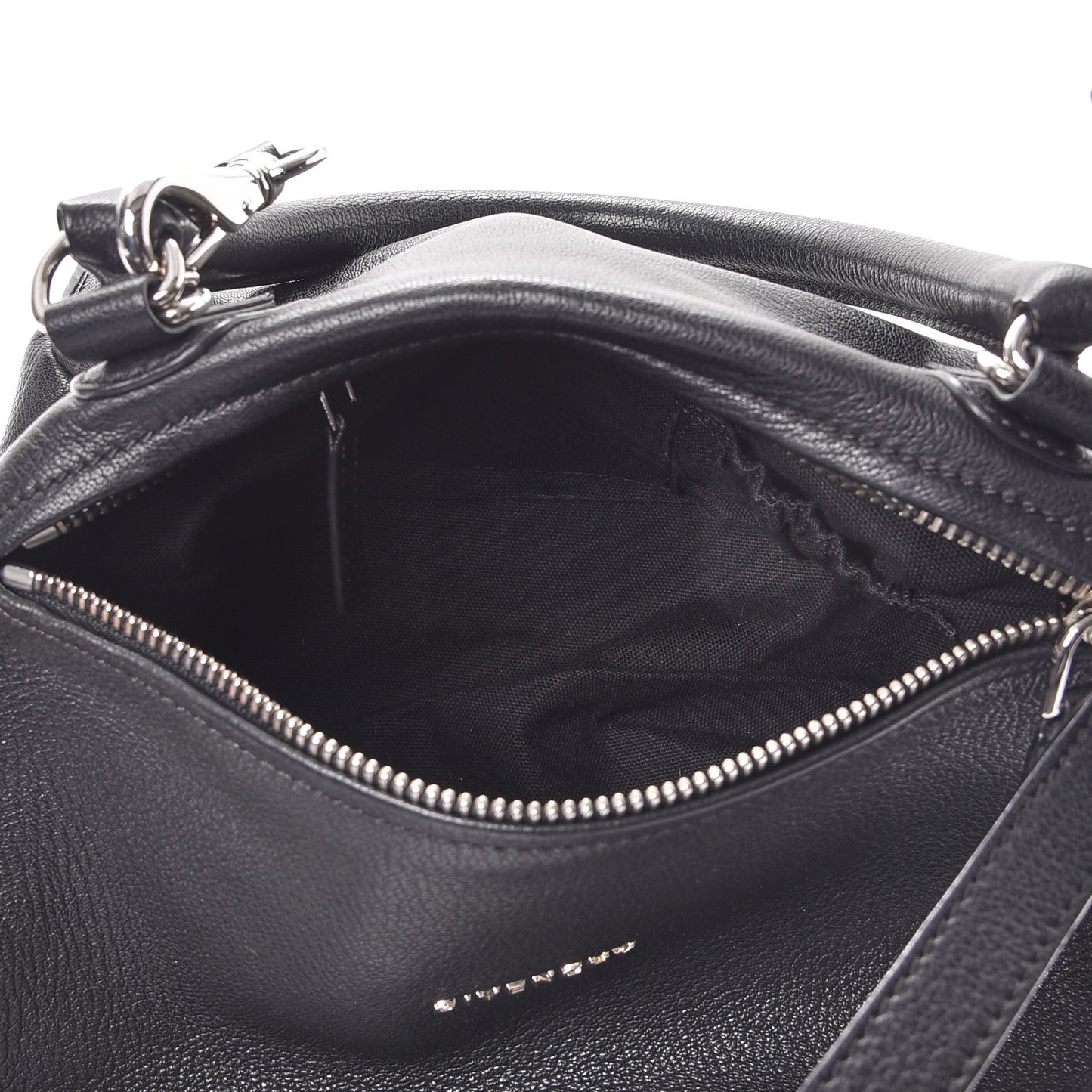 Sugar Goatskin Small Pandora Black