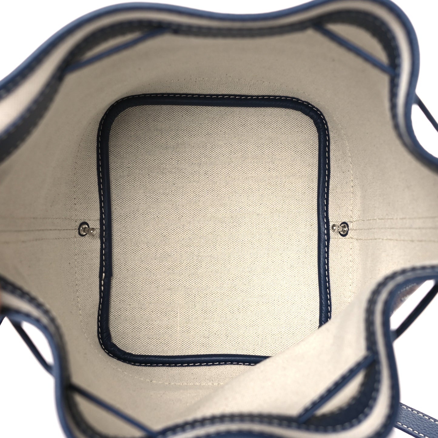 Goyardine Petit Flot Bucket Bag PM Navy