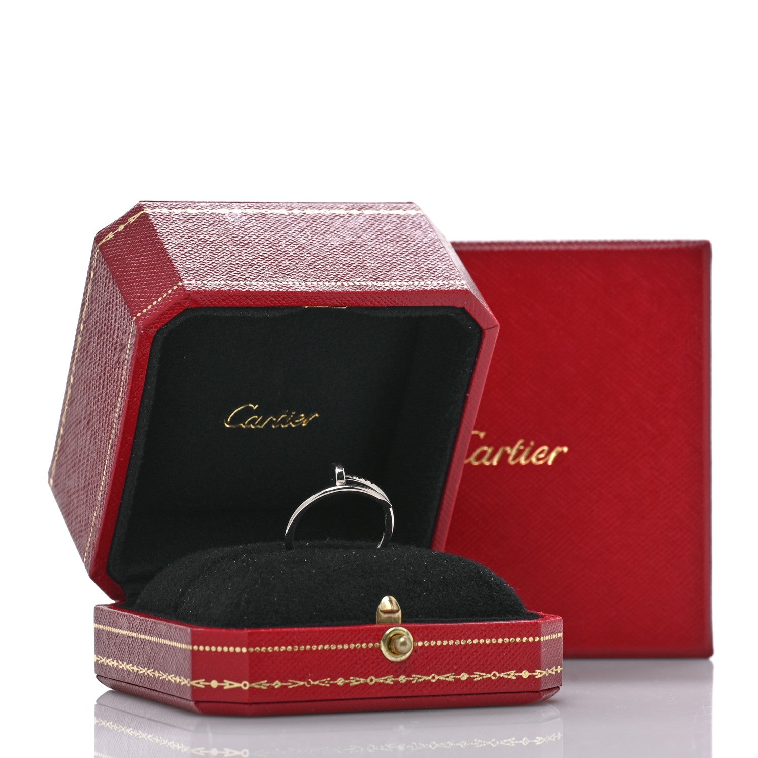Cartier 18K White Gold Small Juste Un Clou Ring 57 8 5 of 5