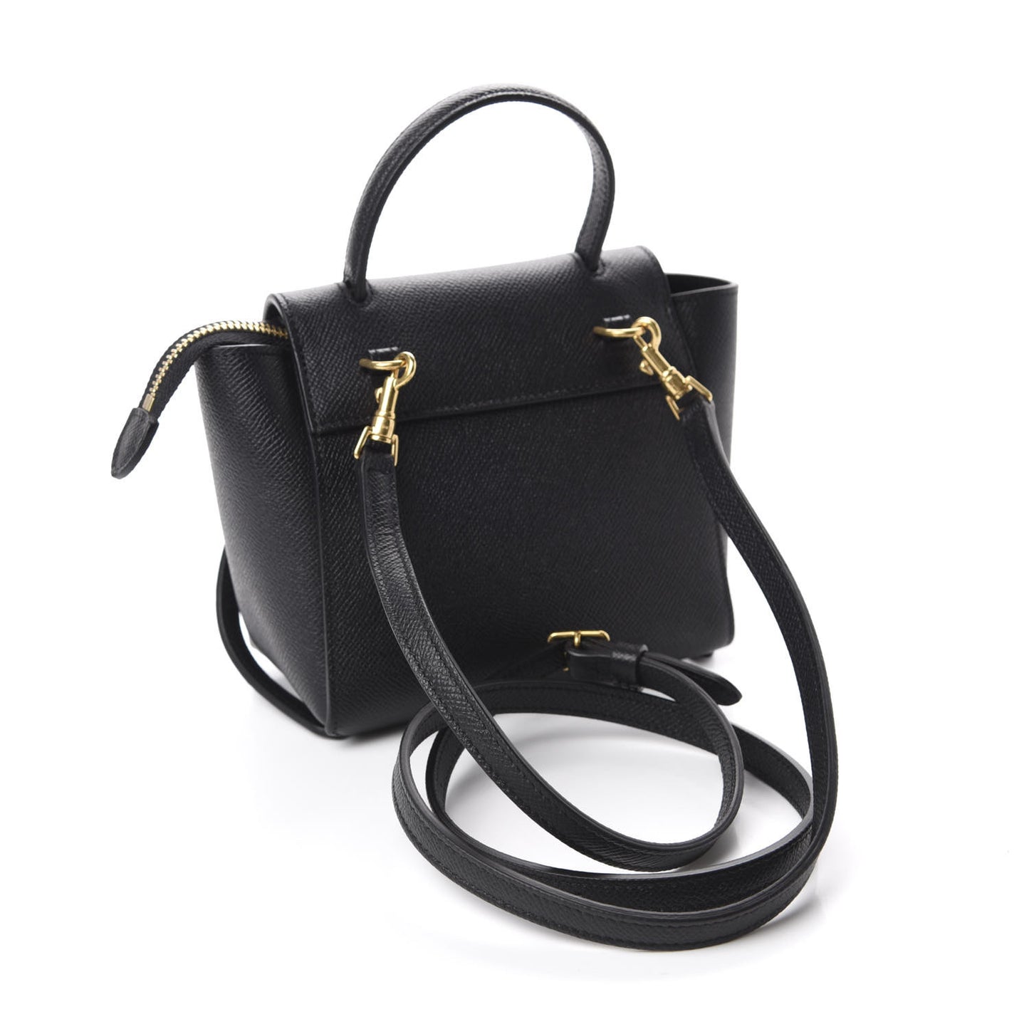 Grained Calfskin Pico Belt Bag Black