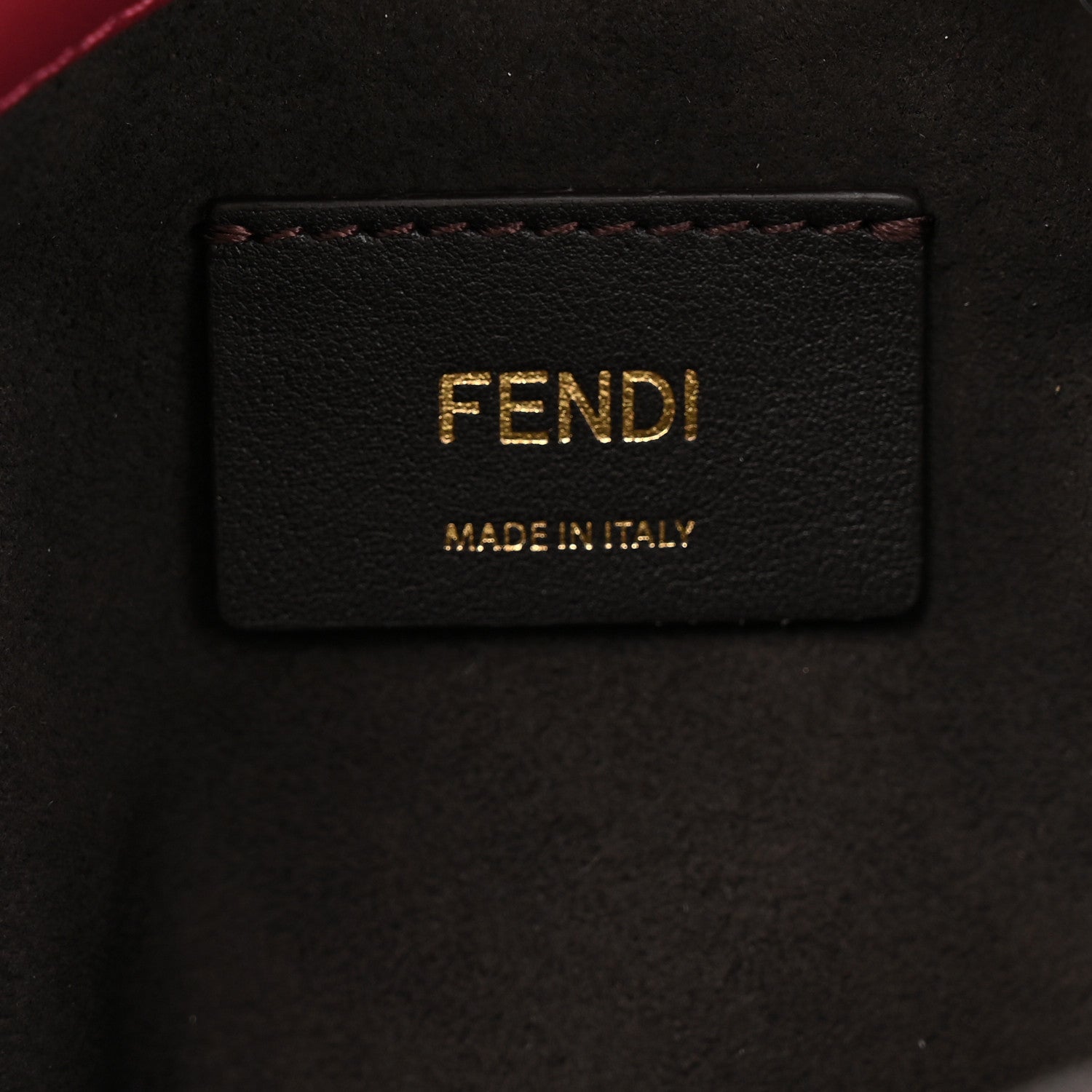 Fendi Nappa Mama Baguette Pouch Bordeaux 6 of 11