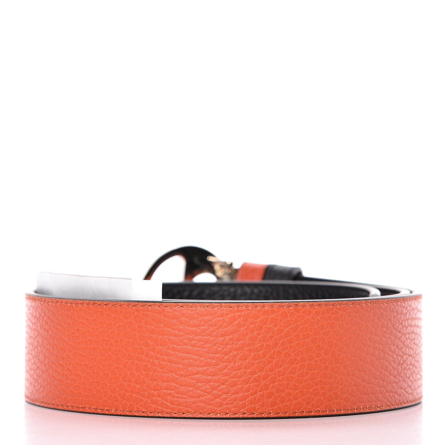Calfskin 1973 Reversible Belt 90 36 Orange Black
