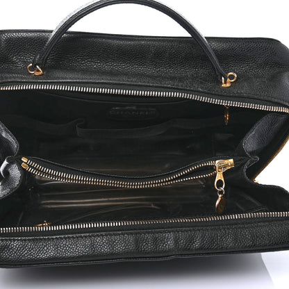Chanel Caviar CC Vanity Cosmetic Case Black 4 of 4