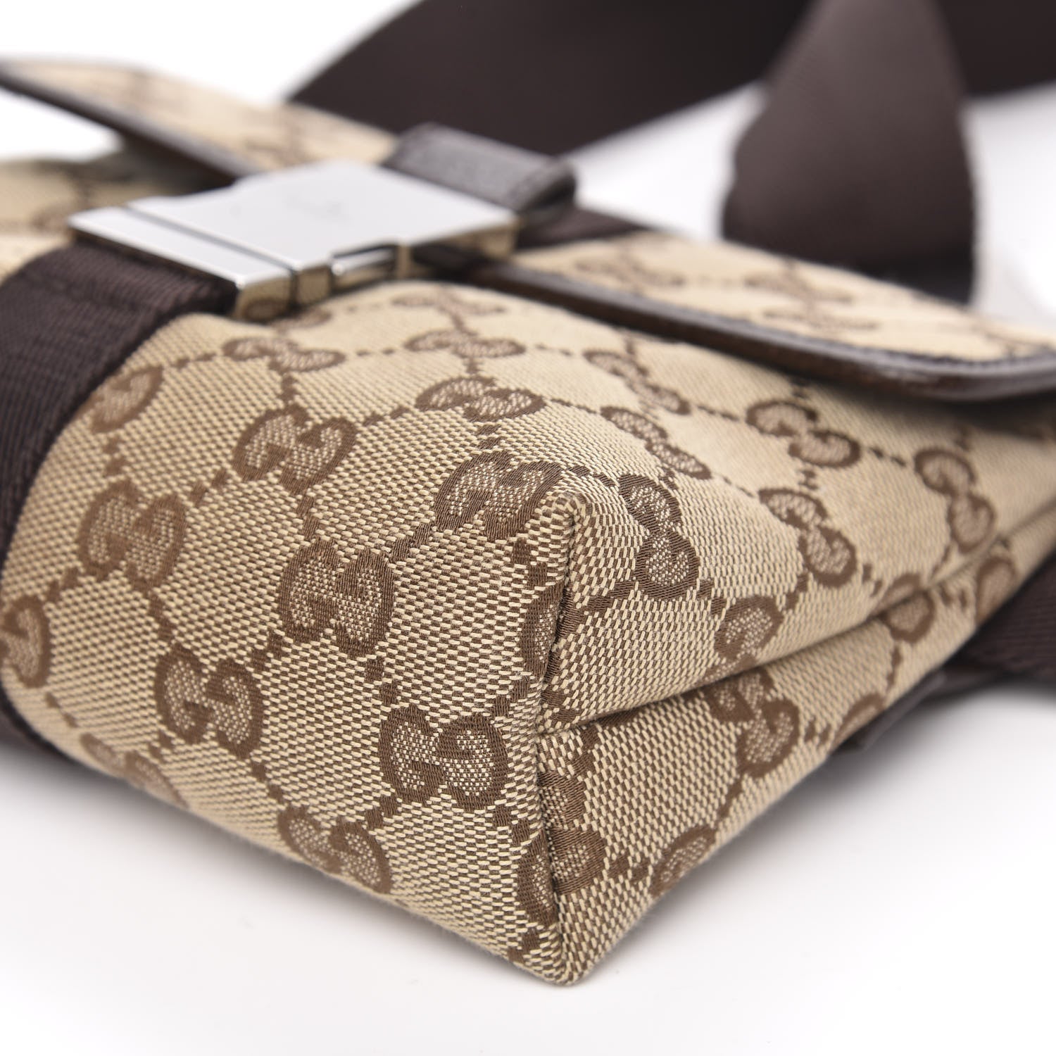 Gucci Monogram Waist Pouch Bag Dark Brown 9 of 9