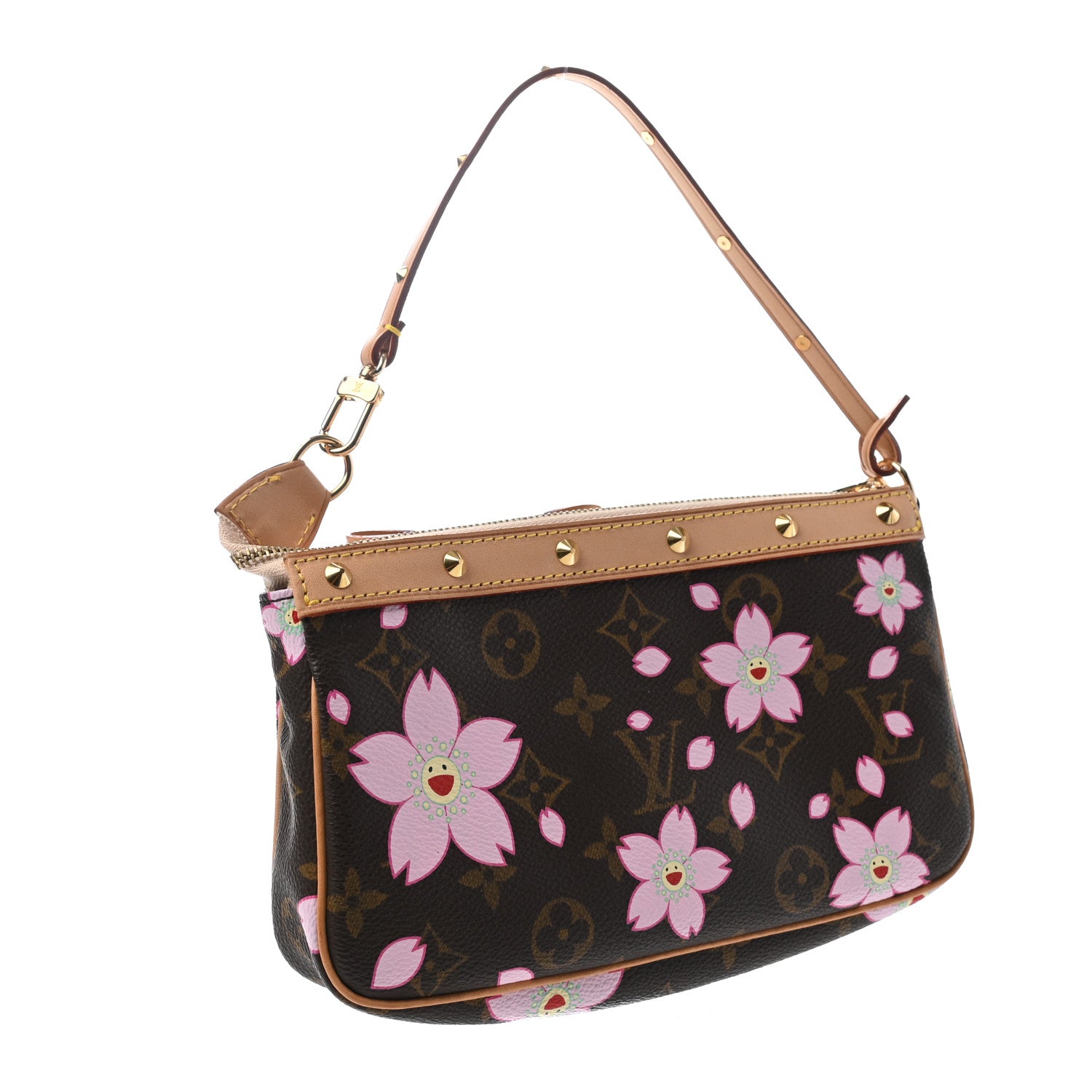 Louis Vuitton Monogram Cherry Blossom Pochette Accessories Brown 3 of 7