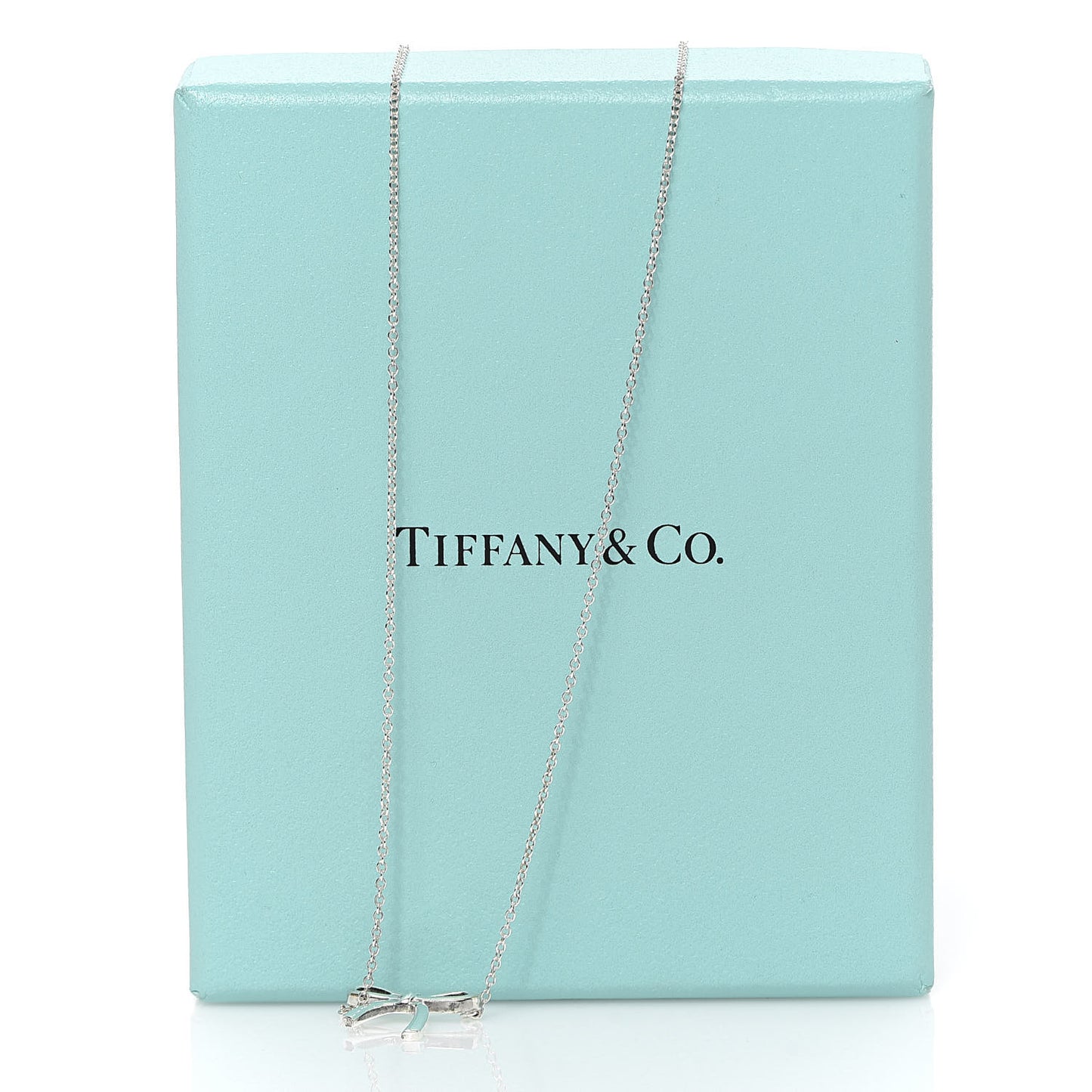 Sterling Silver Small Bow Pendant Necklace