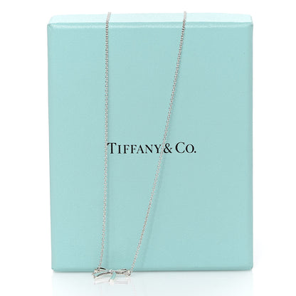 Tiffany Sterling Silver Small Bow Pendant Necklace 7 of 7