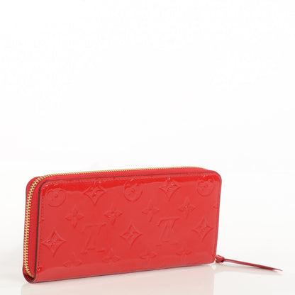 Louis Vuitton Vernis Clemence Wallet Cherry 3 of 6