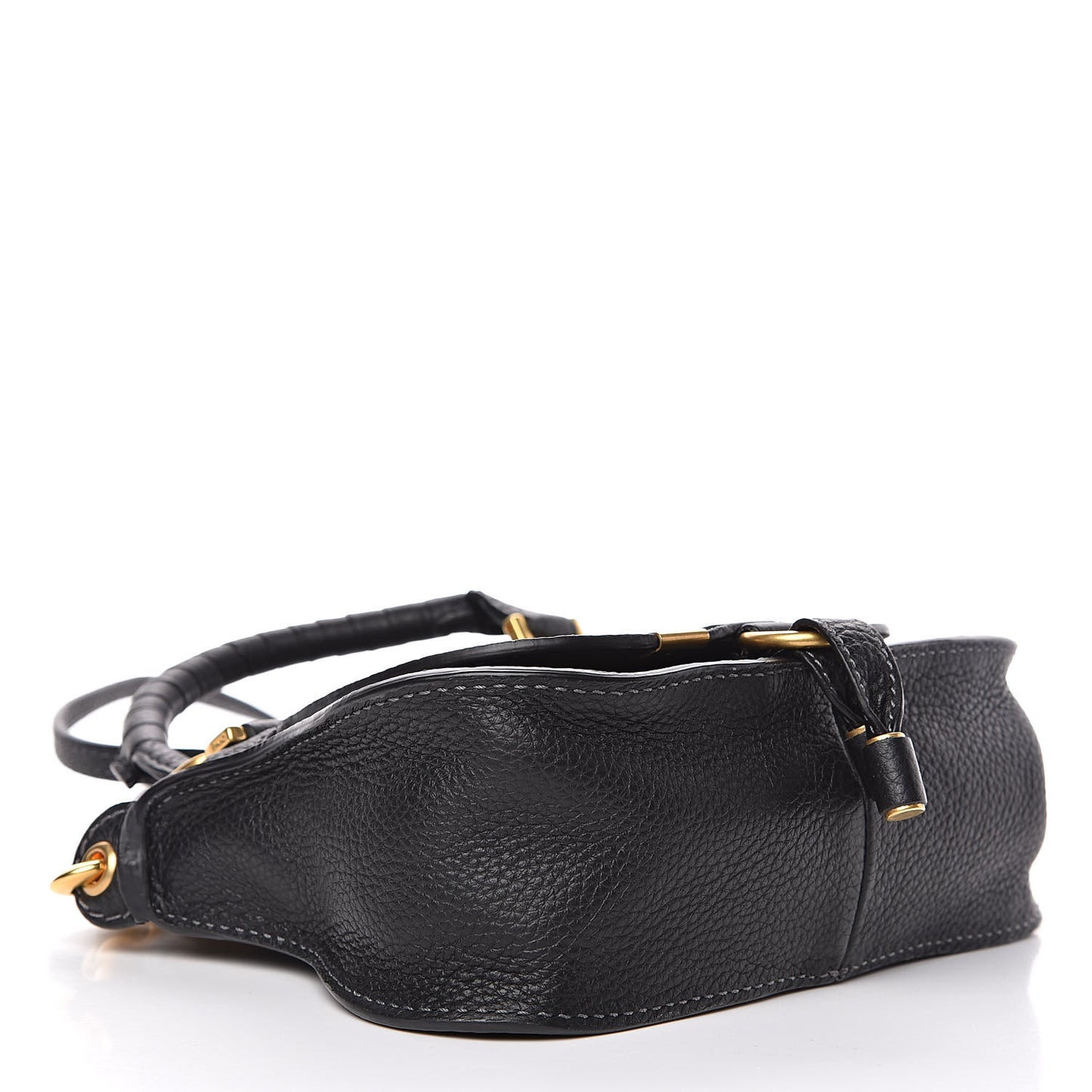 Calfskin Mini Marcie Satchel Black