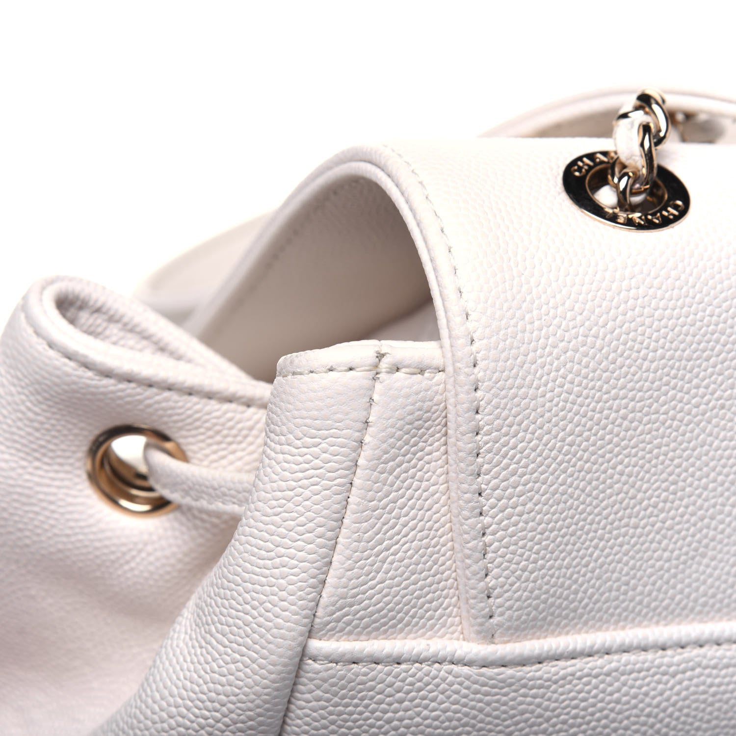 Chanel Caviar Quilted Business Affinity Backpack White 15 of 17