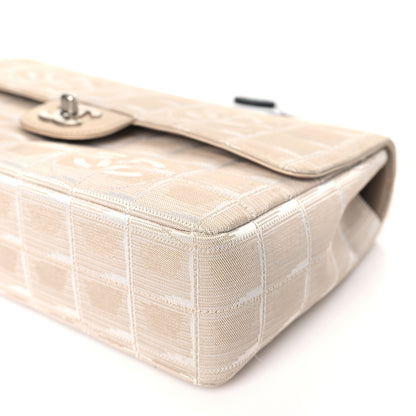 Chanel Nylon Medium Travel Flap Light Beige 10 of 10