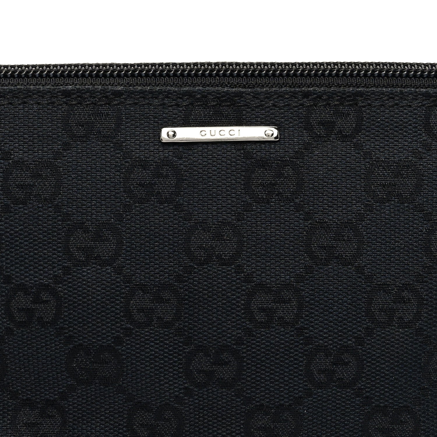 Gucci Monogram Web Boat Pochette Black 8 of 10