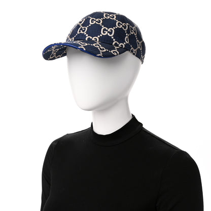 Gucci Monogram Ripstop Baseball Hat L Blue Beige 2 of 9