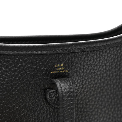 Hermes Taurillon Clemence Evelyne TPM Black 6 of 10
