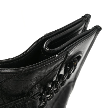 Saint Laurent Crinkled Calfskin Matelasse Monogram Large Niki Shopper Tote Black 11 of 12
