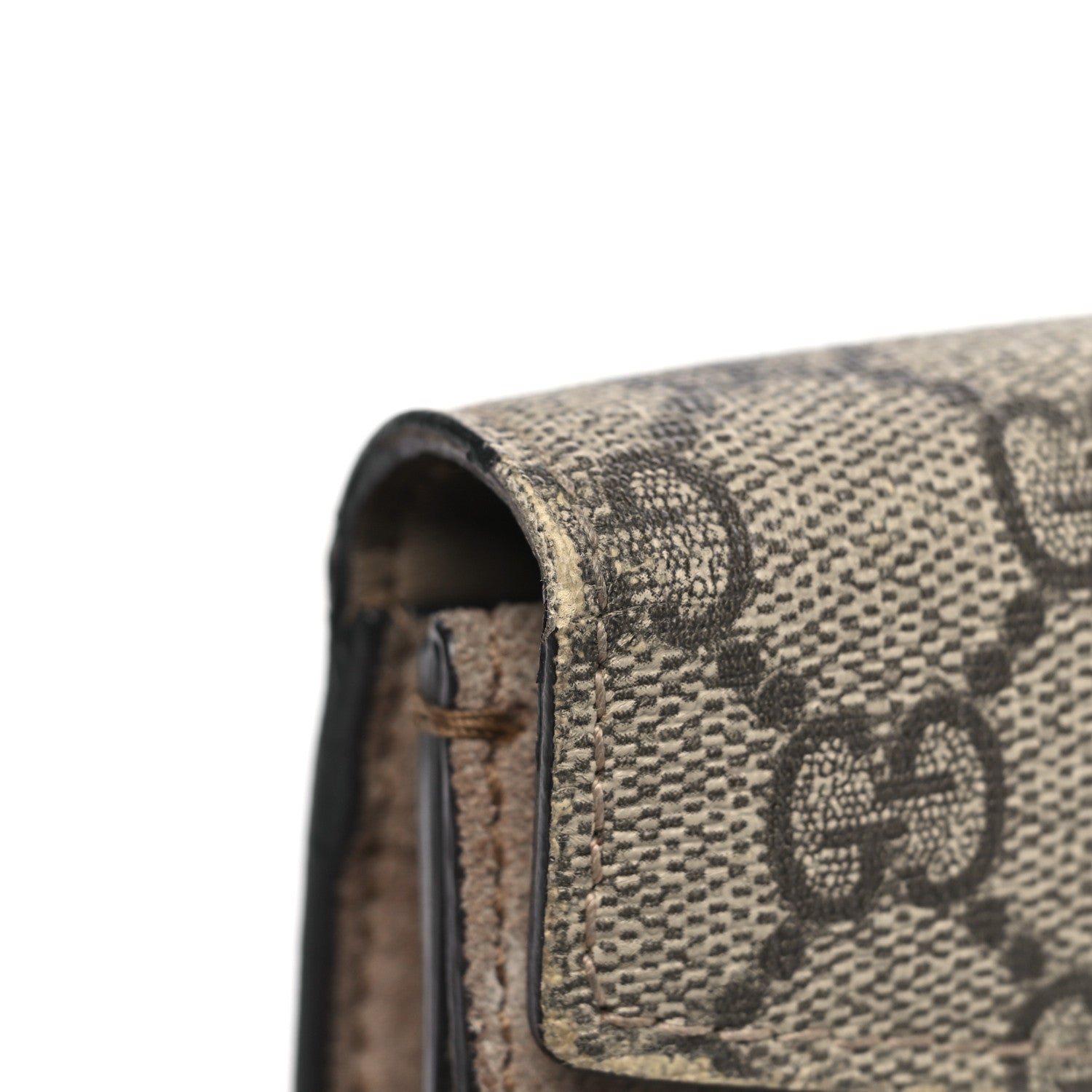 Gucci GG Supreme Monogram Super Mini Dionysus Shoulder Bag Taupe