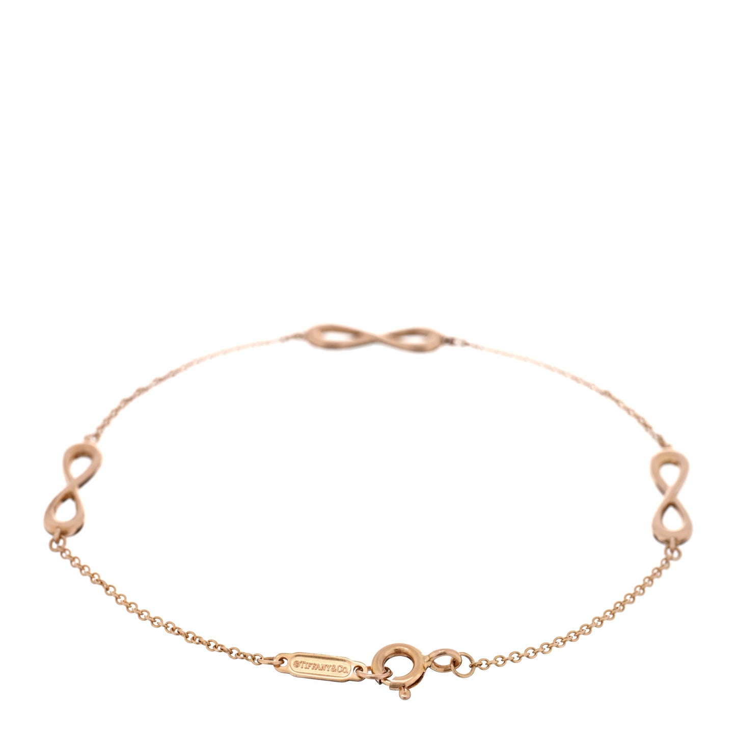 18K Rose Gold Infinity Endless Bracelet