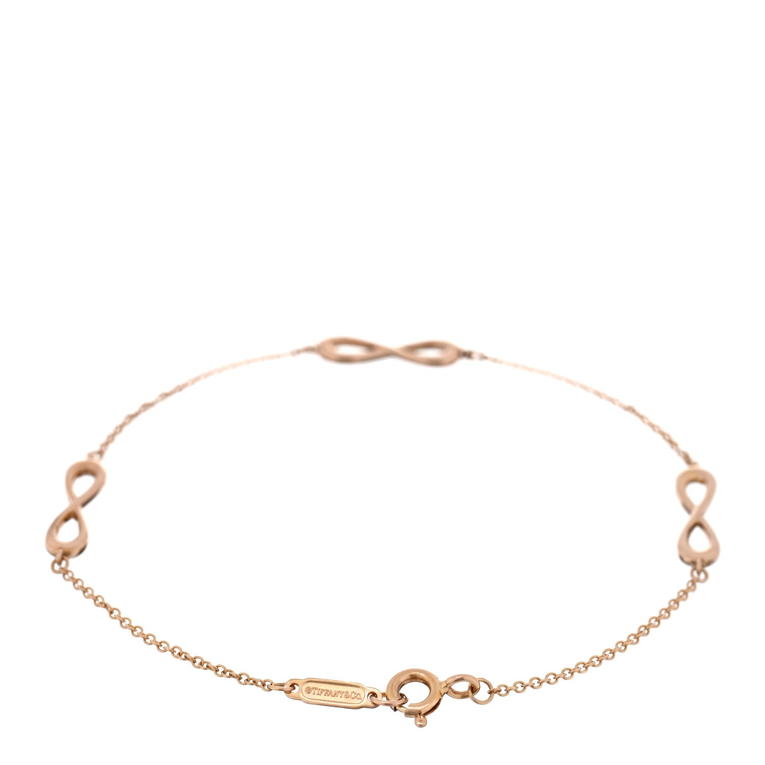 Tiffany 18K Rose Gold Infinity Endless Bracelet 2 of 3