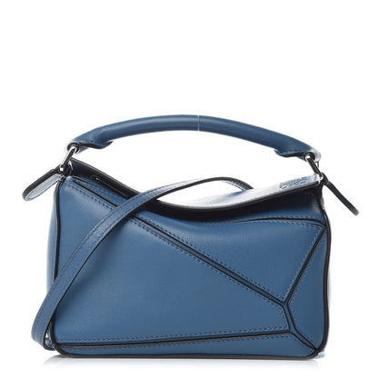 Loewe Calfskin Mini Puzzle Bag Blue 1 of 8