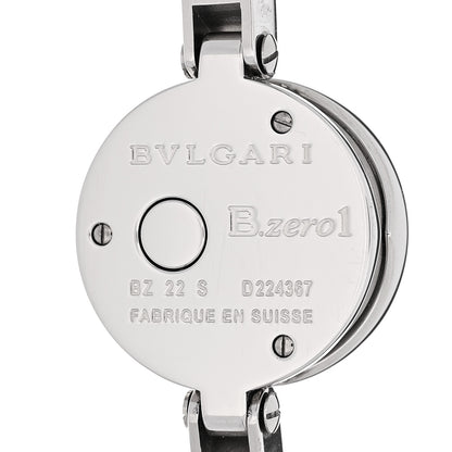 Bulgari Stainless Steel Diamond Bezel 22mm B.Zero1 Quartz Watch White 4 of 4