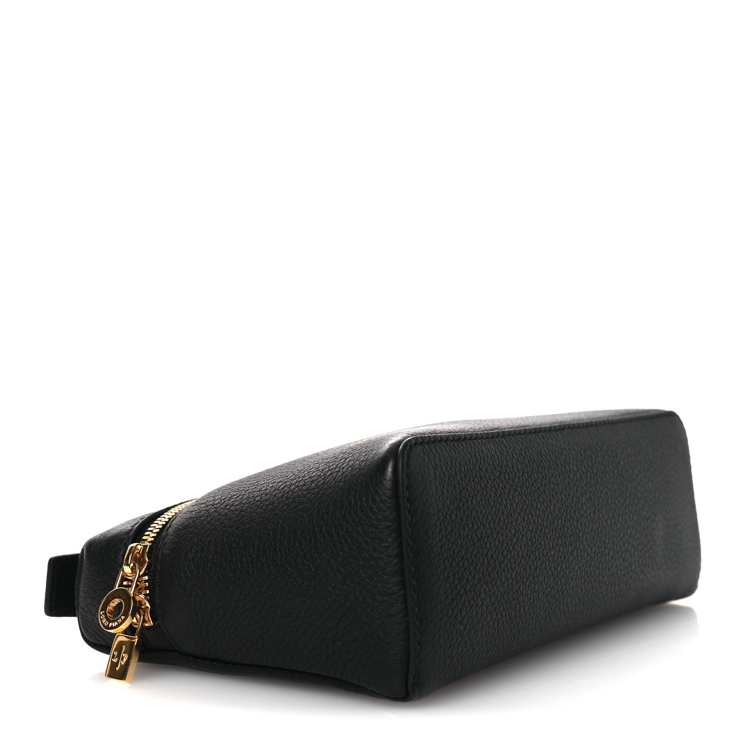 Loro Piana Grained Calfskin L19 Extra Pocket Pouch Black 3 of 8