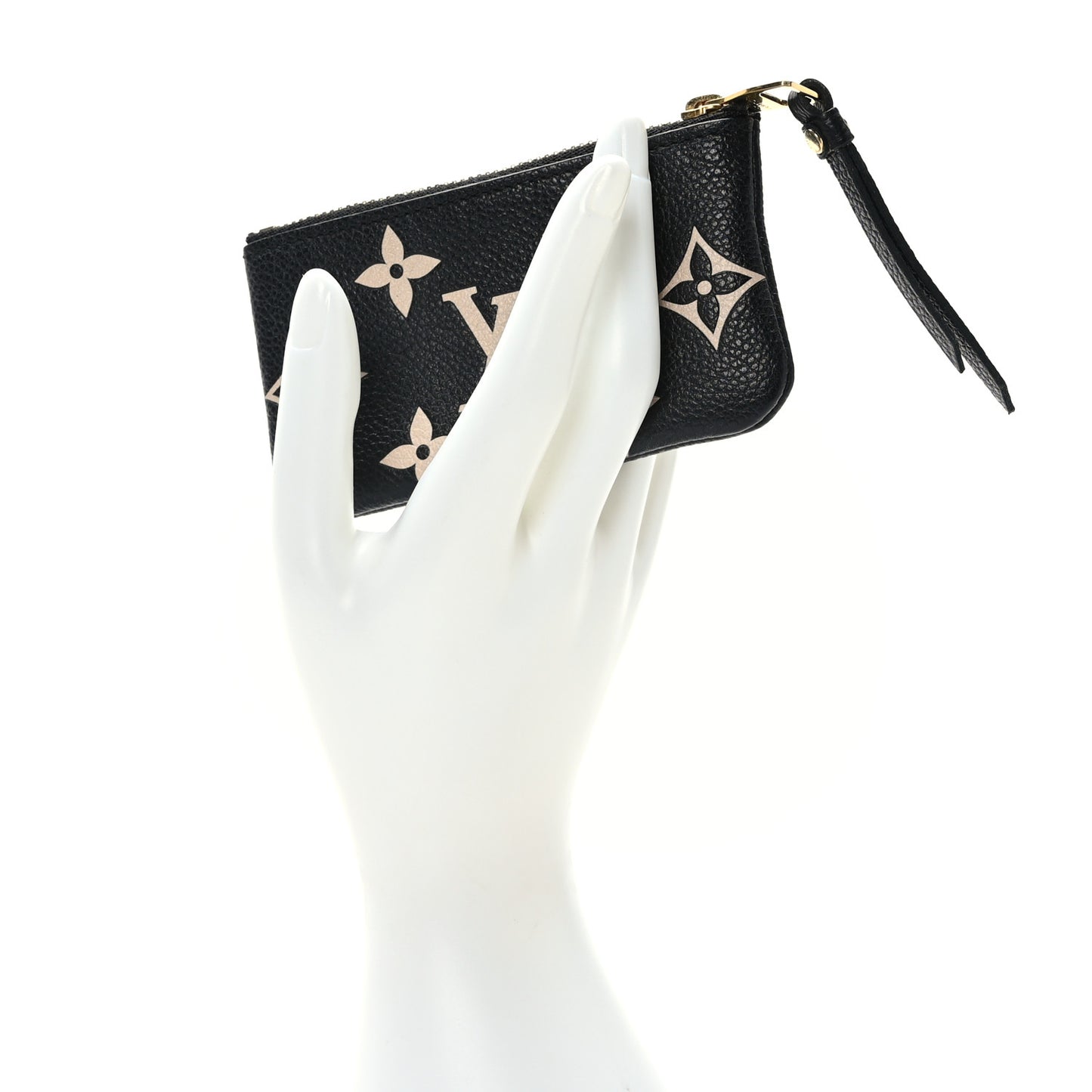 Empreinte Monogram Giant Key Pouch Black Beige