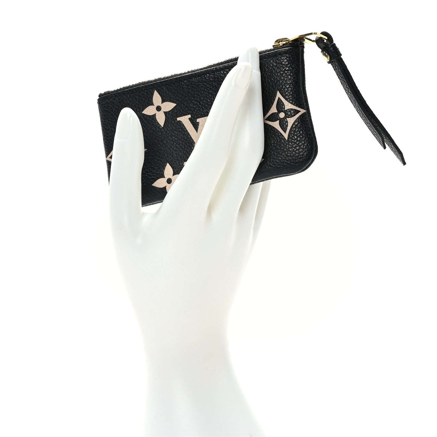Louis Vuitton Empreinte Monogram Giant Key Pouch Black Beige 2 of 6