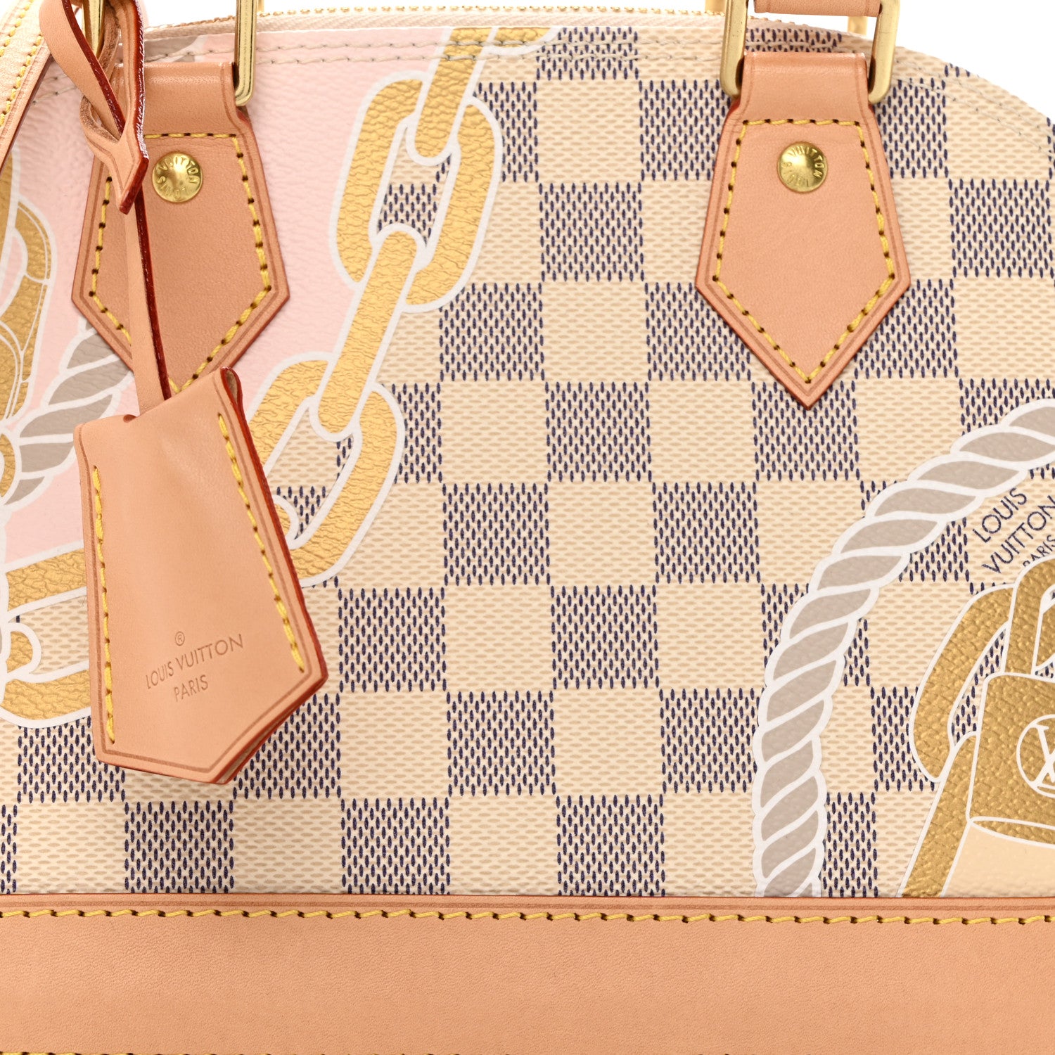 Louis Vuitton Damier Azur Nautical Alma BB 8 of 10
