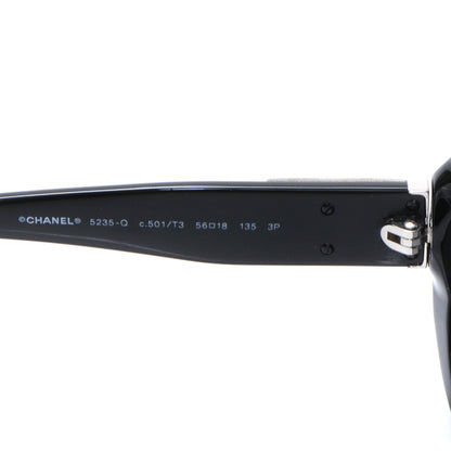 Chanel CC Turn Lock Sunglasses 5235Q Black 3 of 4