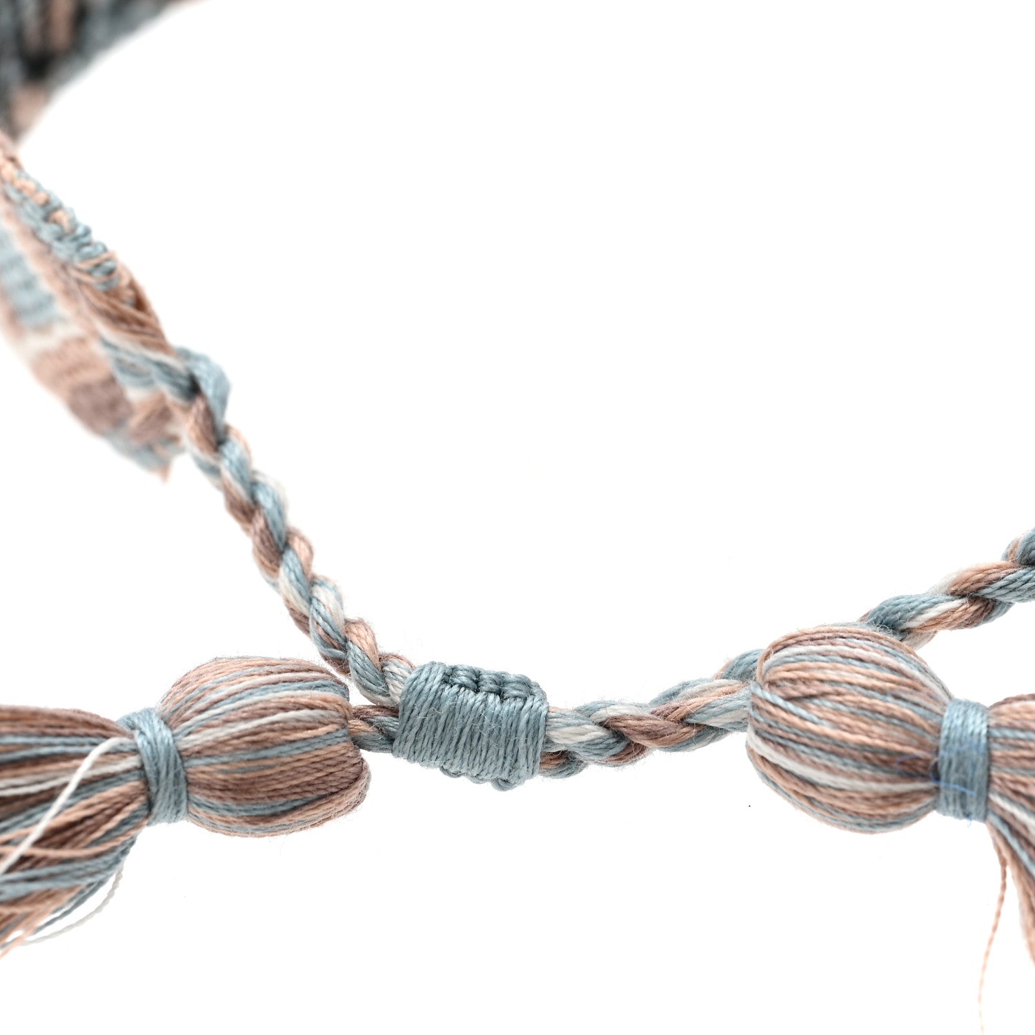 Christian Dior Woven Cotton J'Adior Friendship Bracelet Blue Nude 4 of 5