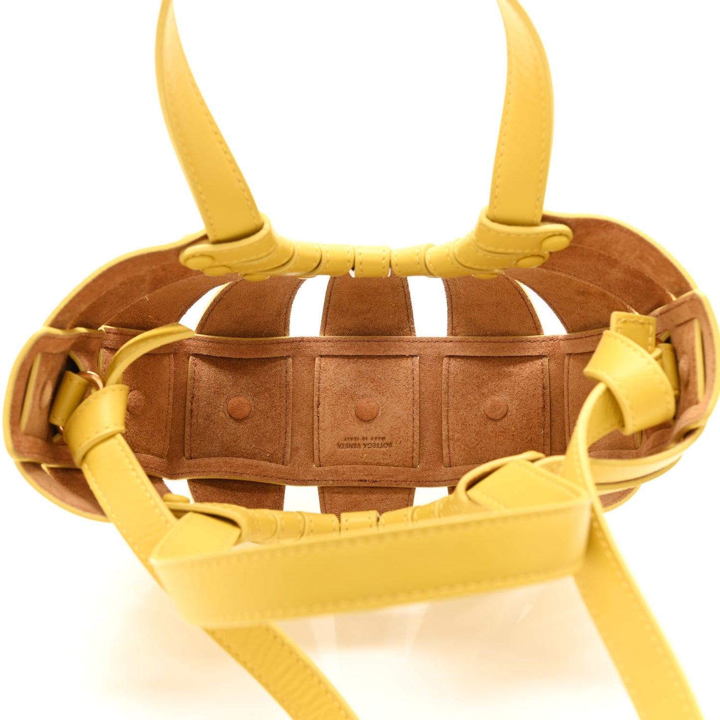 French Calfskin Small Shell Bag Yellow