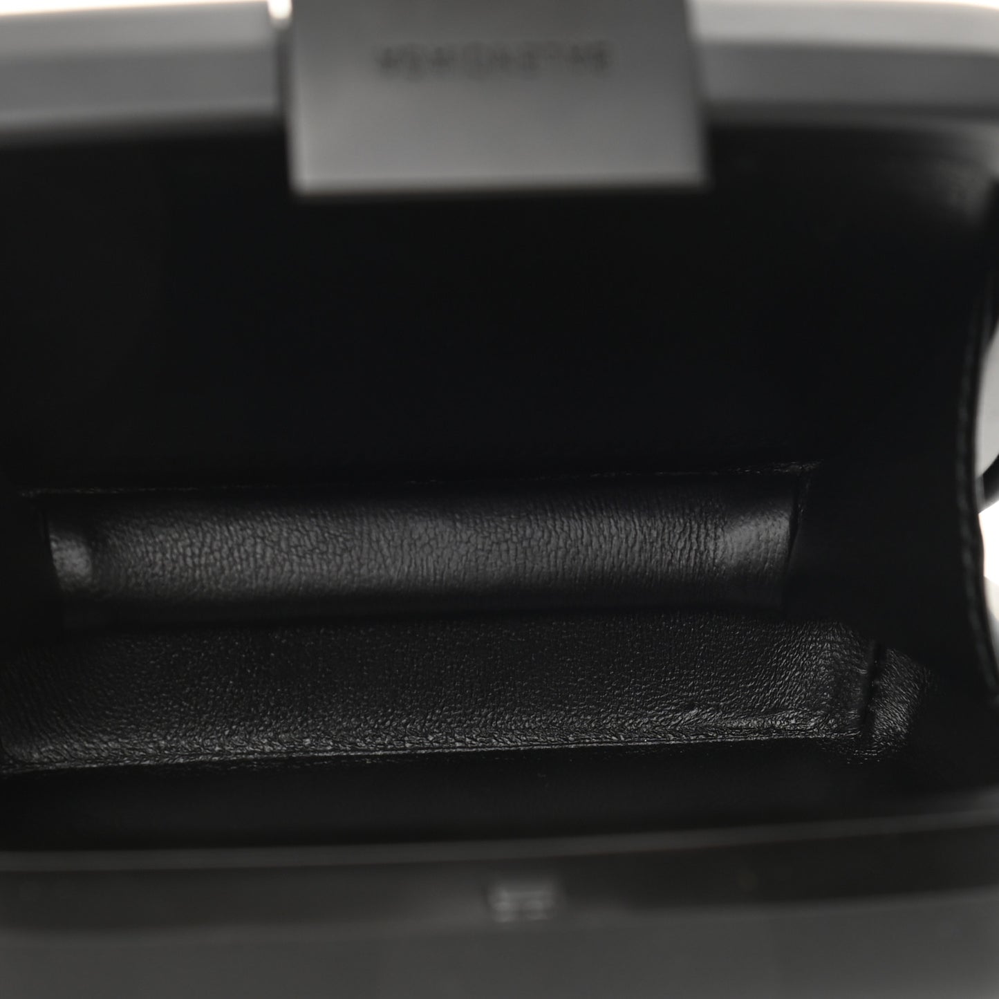Recycled Plastic Calfskin Embossed Mini Lunch Box Case with Strap Black