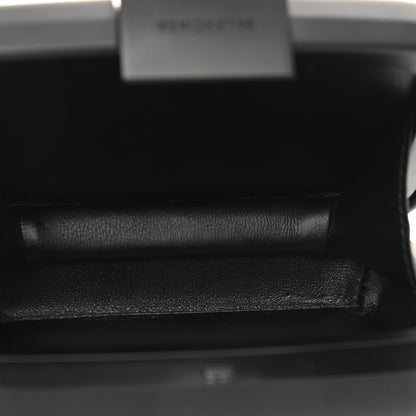 Balenciaga Recycled Plastic Calfskin Embossed Mini Lunch Box Case with Strap Black 5 of 10