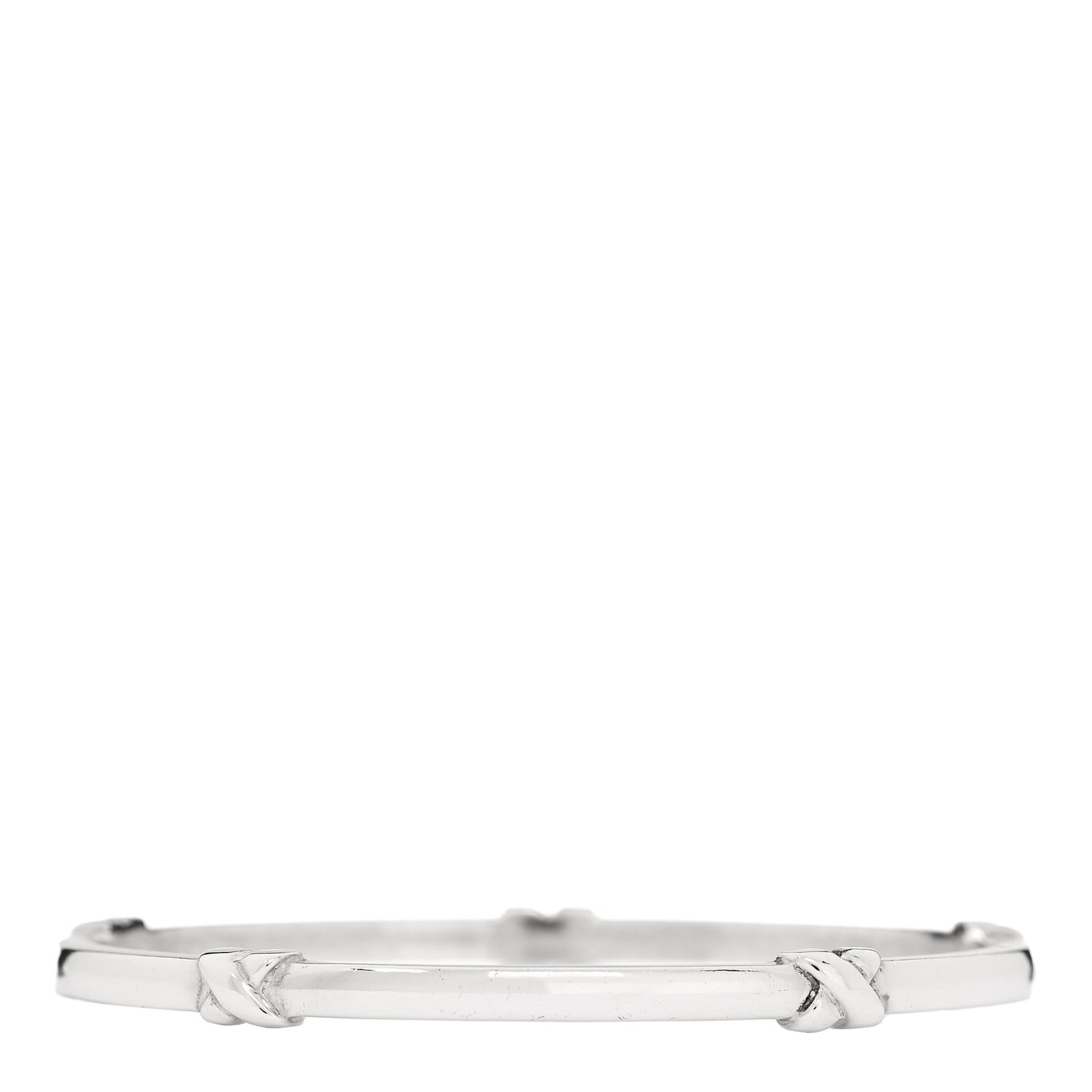 Sterling Silver Signature X Bangle Bracelet