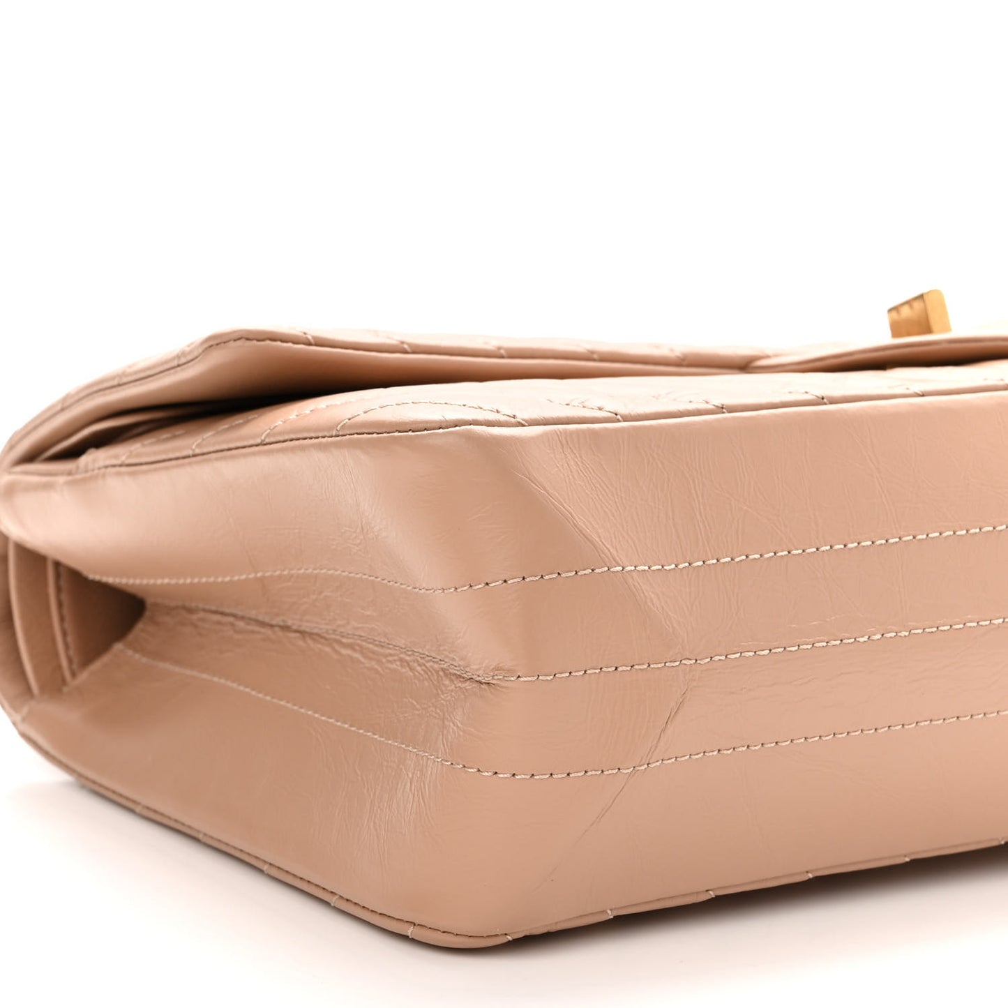 Aged Calfskin Chevron Quilted 2.55 Reissue 226 Flap Beige